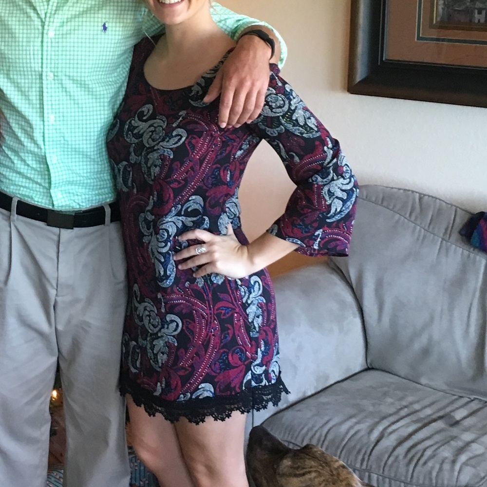 3/4 length dress